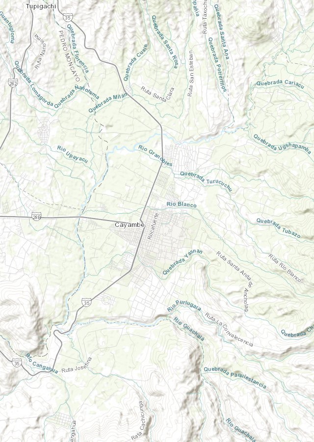 Capa GIS parroquial con denuncias geolocalizadas